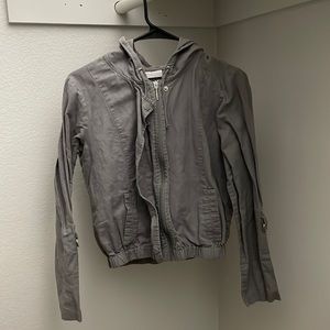 New York & Company Zip Jacket with Hood